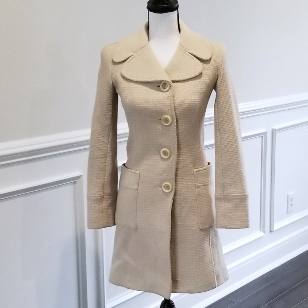 Frenchi Cream Wool Jacket